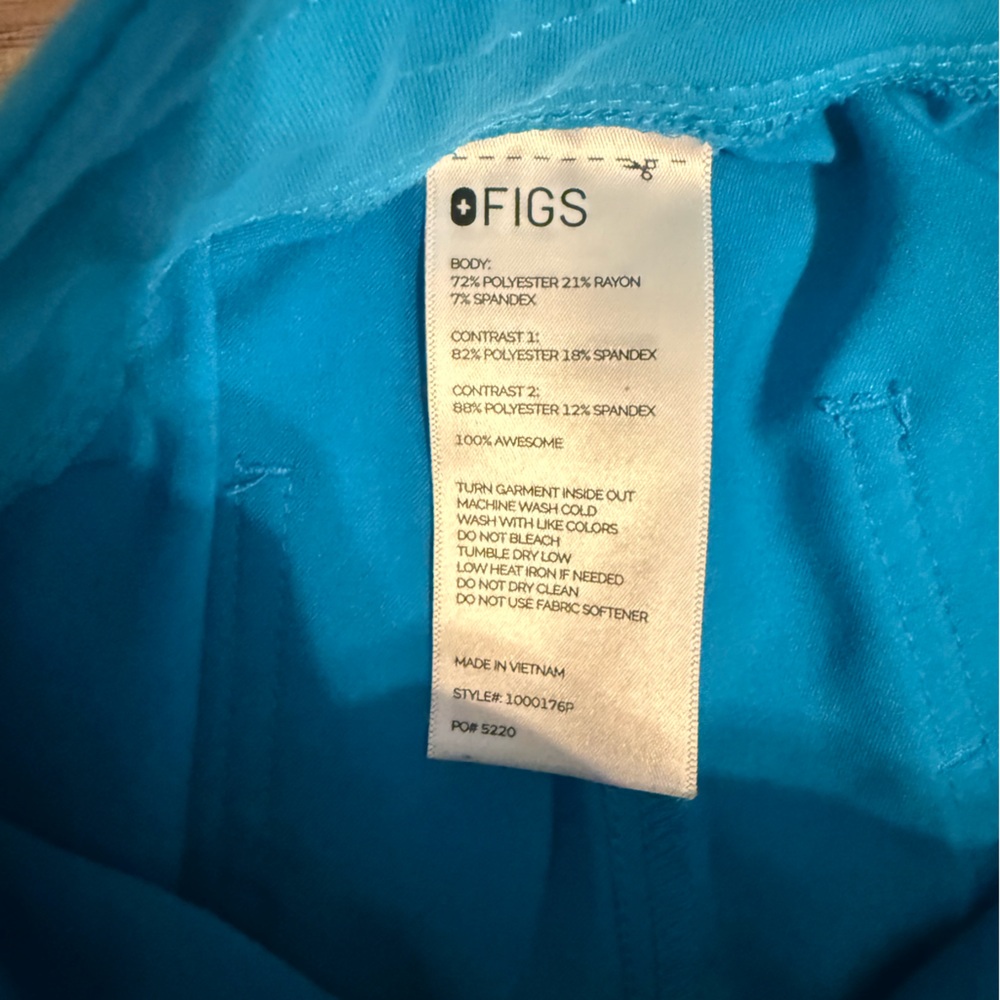 Figs Extreme Blue XS scrub set - Picture 8 of 9